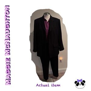 3 pc: Norton McNaughton Women's Pant suit with matching shirt, 16W, EUC